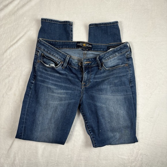 Lucky Brand Lolita Skinny Blue Jeans Denim Women's 8/29 30" Waist x 30" Inseam - Picture 1 of 10